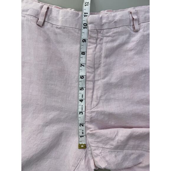 Baird McNutt Murano Linen Shorts Mens Size 38 Light Pink Beach College Preppy - Picture 3 of 12